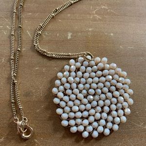 Beaded circle necklace